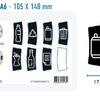 Papelera Triselectiva Inox Satinado Cubos Negros 3X3.3L